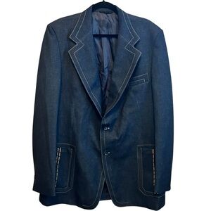 Vintage Royce Casuals Western Denim Men’s Blazer Size 48